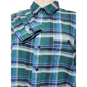 LL BEAN Men's Long Sleeve L Regular Cotton Flannel Shirt